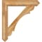 Ekena Millwork Olympic Arts and Crafts Rough Sawn Bracket w/ Offset Brace, Western Red Cedar, 8"W x 40"D x 44"H BKT0806X40X44OLY03RWR - alternate 3